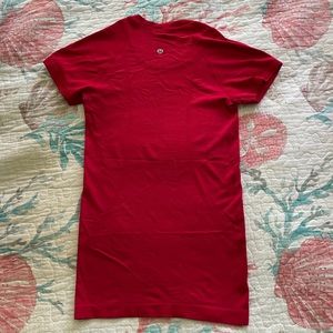 Lululemon swiftly tech short sleeve in red